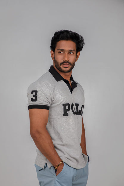 Men's Classic grey Polo Shirt