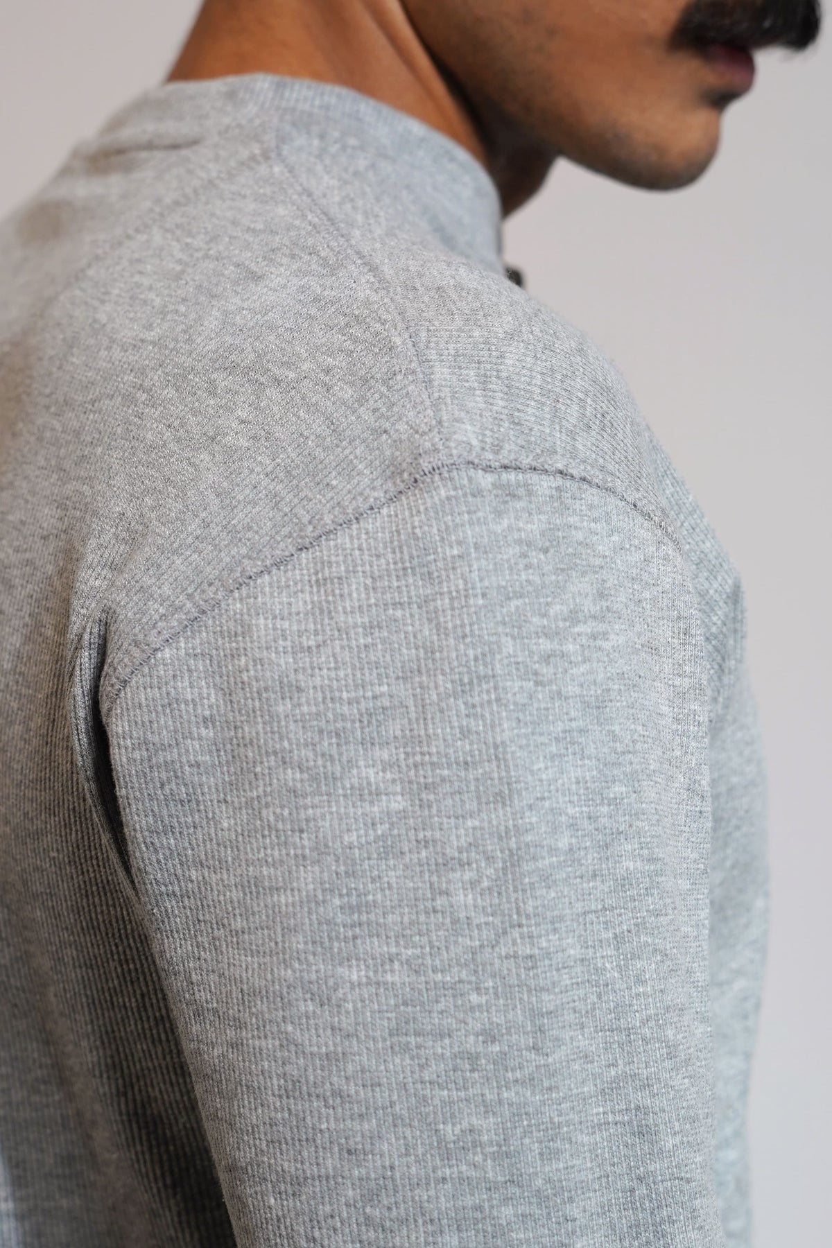 The Old Money Henley Grey Shirt