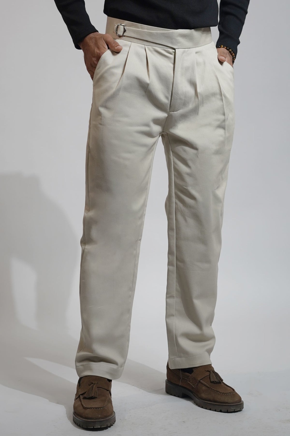 Beige Gurkha Pants