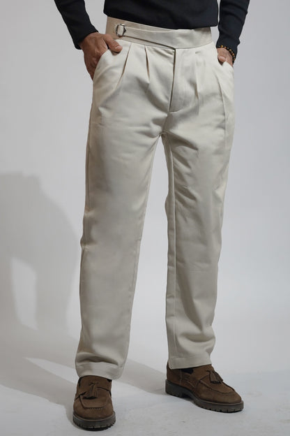 Beige Gurkha Pants