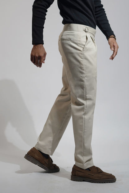 Beige Gurkha Pants