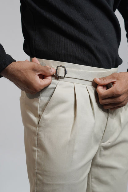 Beige Gurkha Pants
