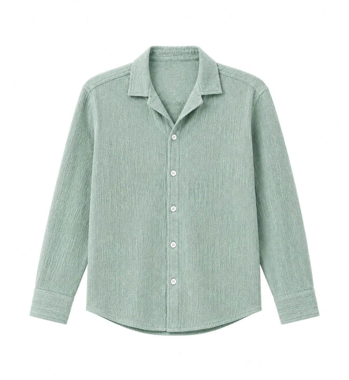 NJ Couture Signature Cuban Sage Green Shirt | Premium Relaxed Fit